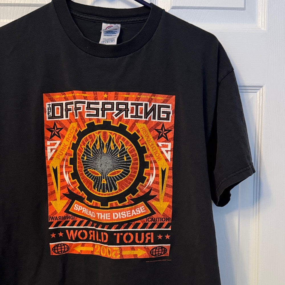 Offspring Black T-Shirt with Red and Orange Graphic